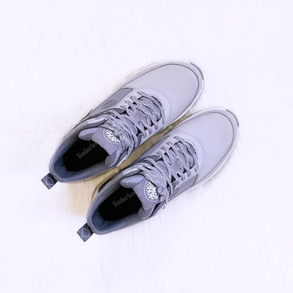 Timberland Women’s Field Trekker Mid Hiking Boots In Light Grey - Picture 4 of 7